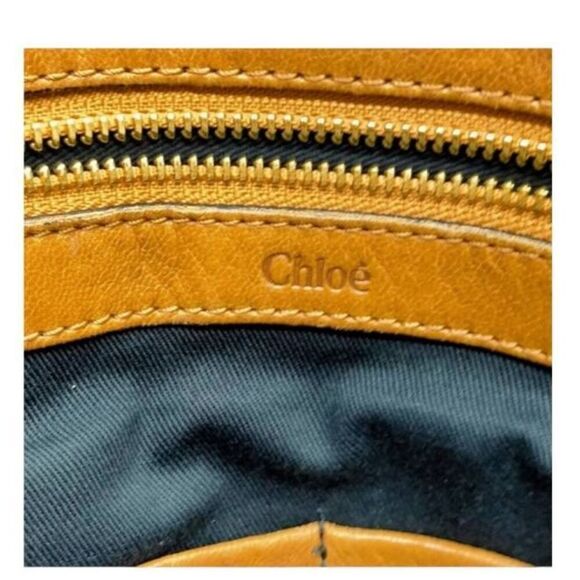 Chloé Women's Ethel Cognac Leather Handbag Tote Satchel Bag Brown - Picture 7 of 8